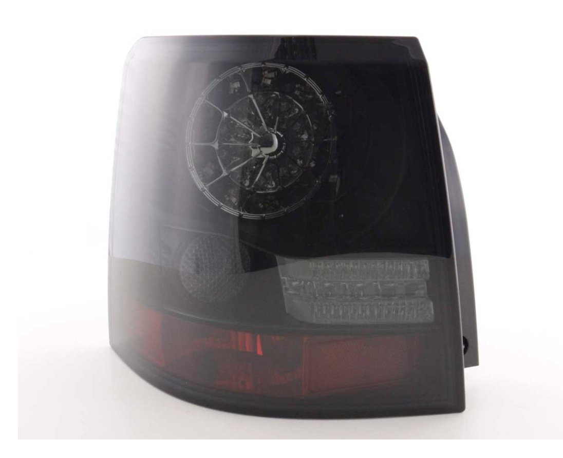 FK Paar Land Rover Range Rover Sport 06–10 Black Smoke LED REAR LIGHTS L320 LHD