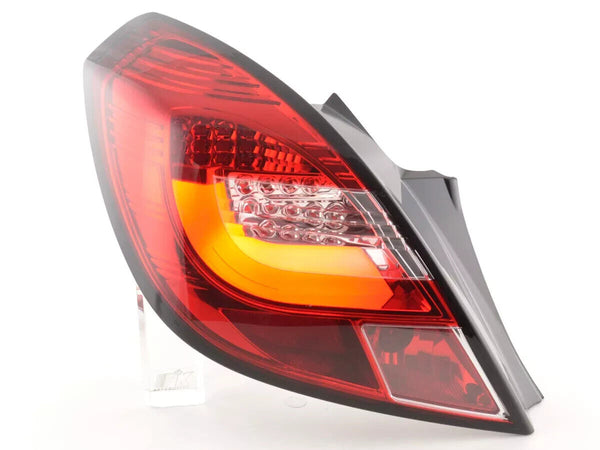 FK Set Rear Lights LED Lightbar Opel Corsa D BJ 06-10 3-dr red clear LHD