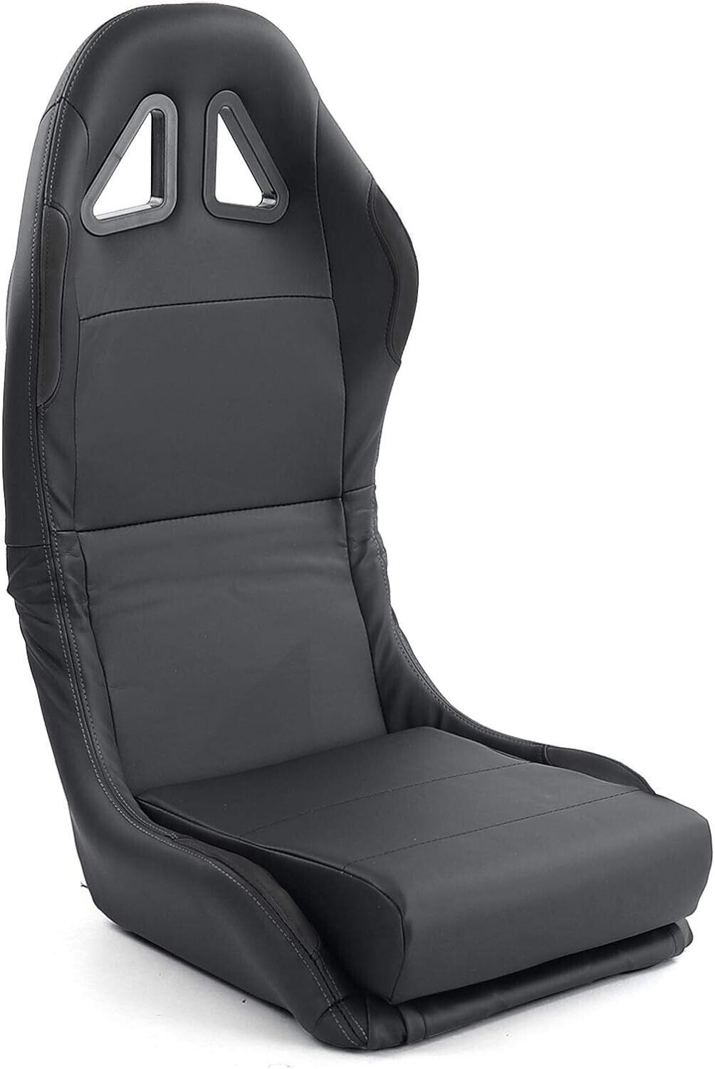 TZ x1 Universal Folding Bucket Sports Seat Black Vinyl Car Racing Simulator Sim