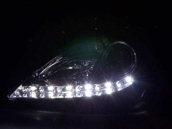 FK LED DRL Lightbar Halo Headlights Mercedes SLK R171 04-11 171 chrome AMG LHD