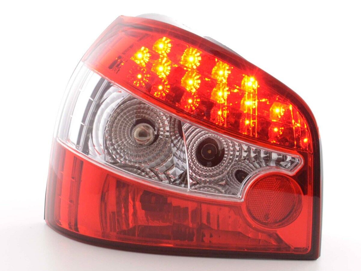 FK Pair LED DRL Lightbar Rear Lights Tail Lamps Audi A3 8L 96-04 red S3 TDi LHD