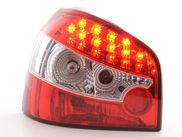 FK Pair LED DRL Lightbar Rear Lights Tail Lamps Audi A3 8L 96-04 red S3 TDi LHD