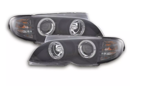 FK Pair LED DRL Halo Servo headlights BMW 3-Series E46 Saloon Touring 02-05 LHD