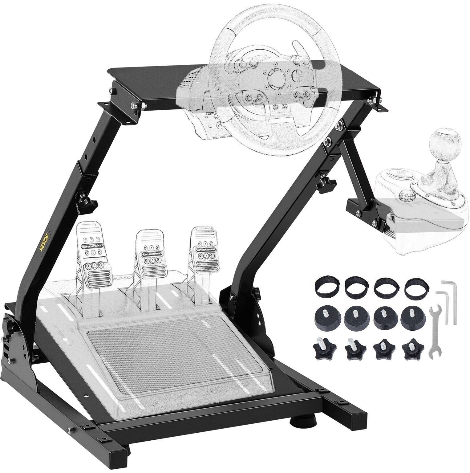 VFORCE Driving Game Sim Racing Simulator Frame Stand for Wheel Pedals Xbox PS PC