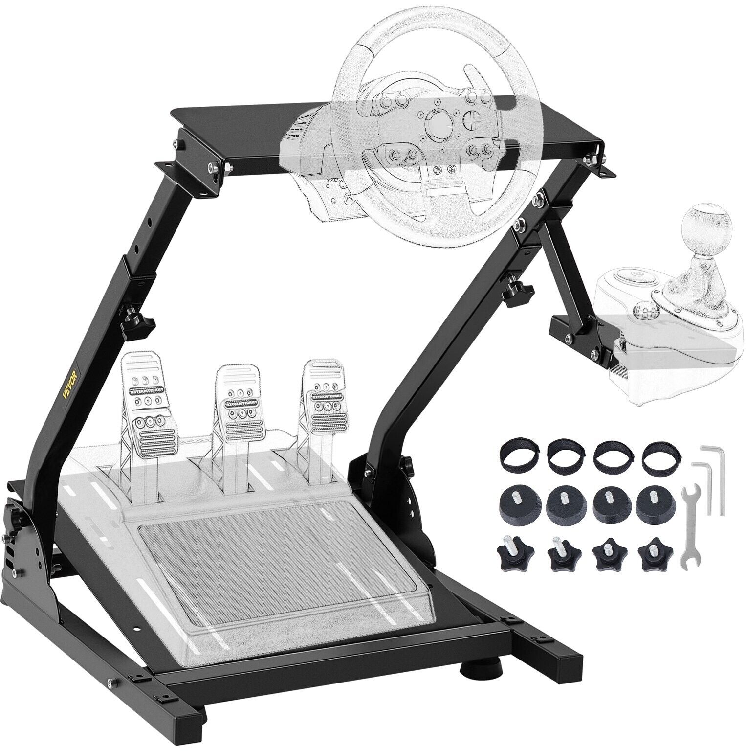 VFORCE Driving Game Sim Racing Simulator Frame Stand for Wheel Pedals ...