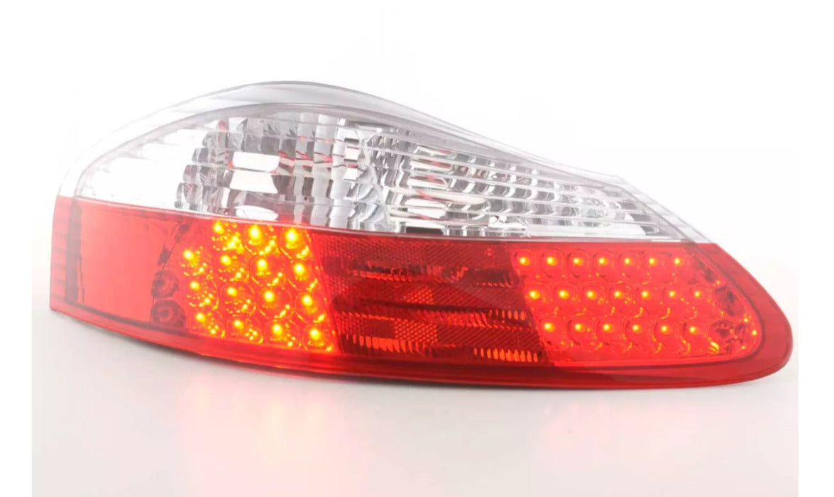 FK Pair LED Lightbar DRL Rear Lights Porsche Boxster 986 1996-2004 clear red LHD