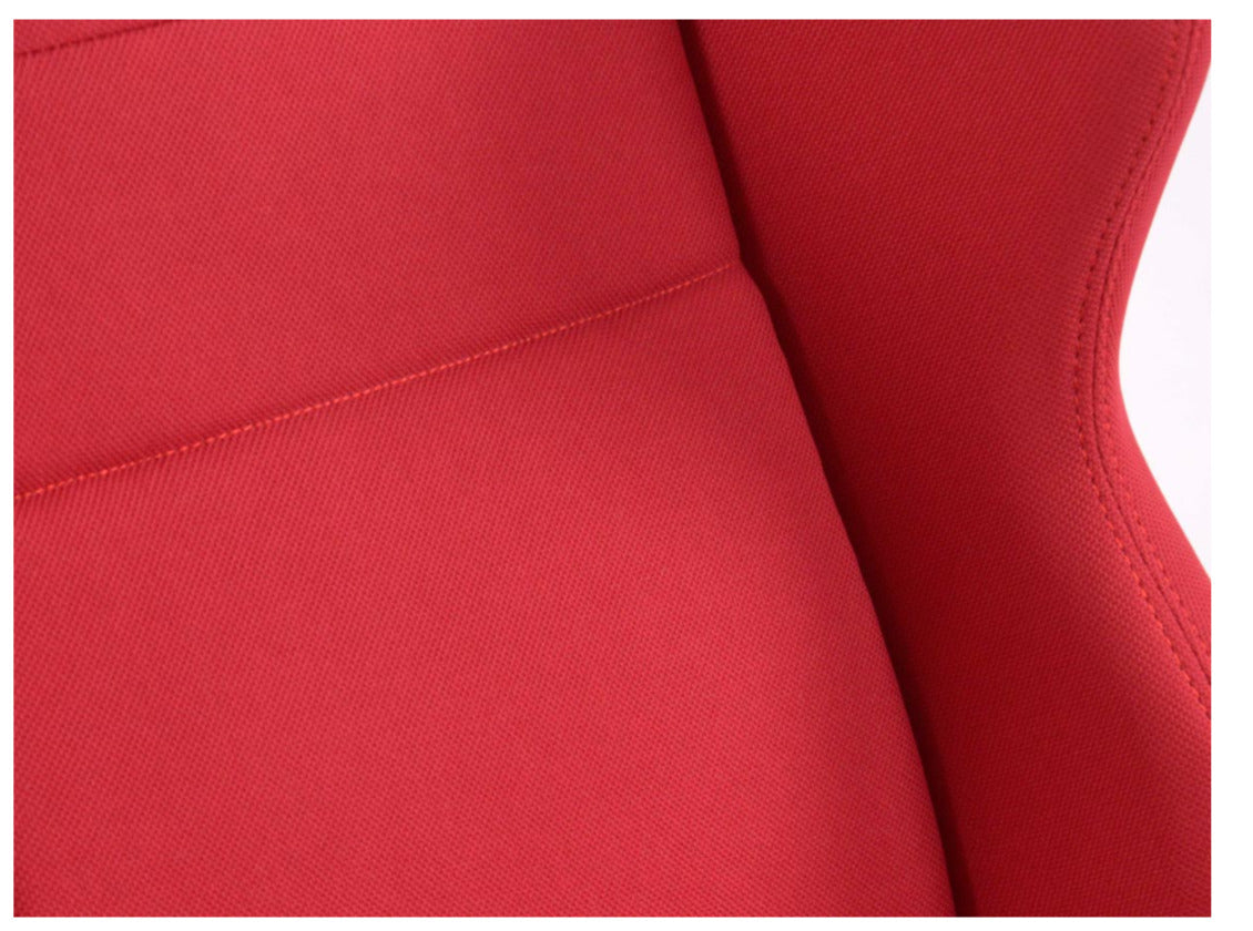 FK Pair Universal Reclining Bucket Sports Seats Red Textile Motorsport