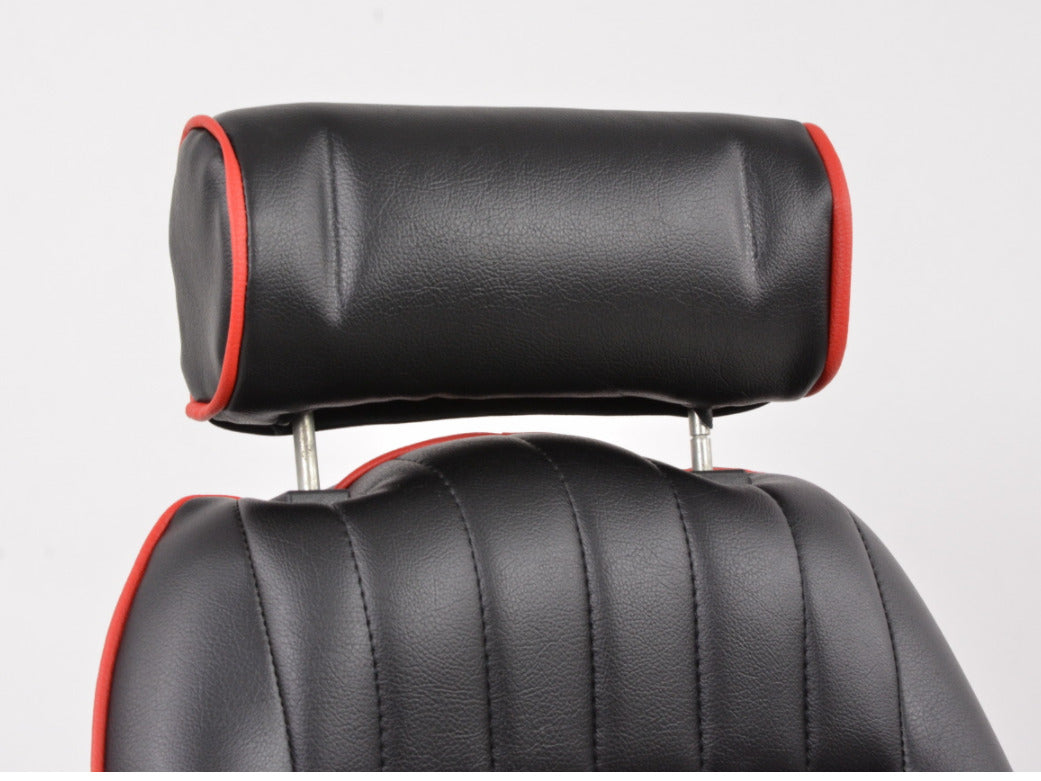 FK Black Red Piping Classic Car Retro Kit Speedster Sports Car Full Bucket Seats