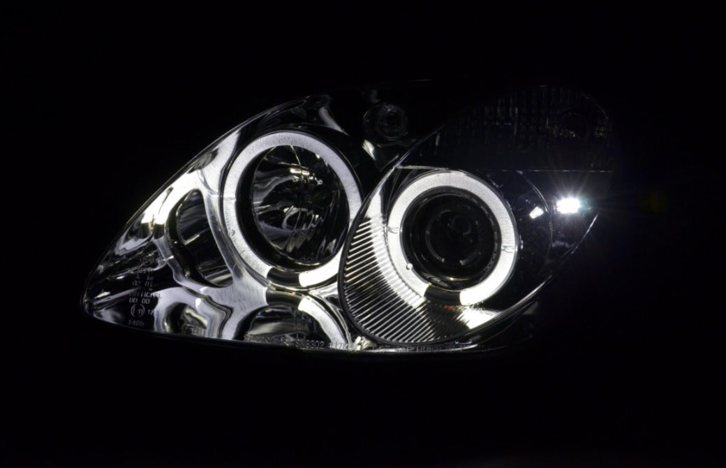 FK LED DRL Angel Eye Halo Ring Headlights Mercedes SLK R170 96-02 AMG 170 LHD