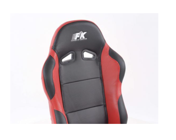 FK Universal Reclining Bucket Sports Seats - Red Carbon & Black Edition