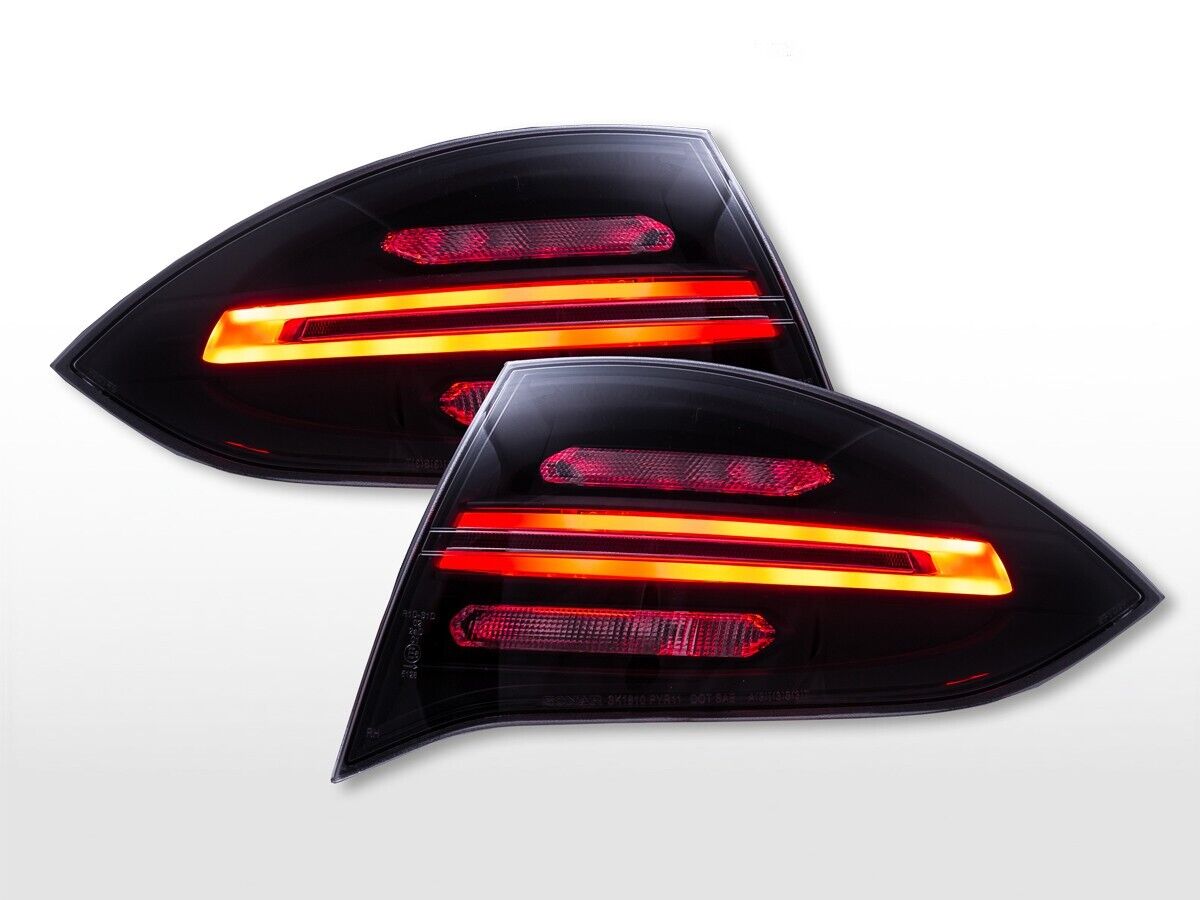 FK Pair LED DRL REAR LIGHTS Porsche Cayenne 92A 2011-2014 Black Smoke LHD