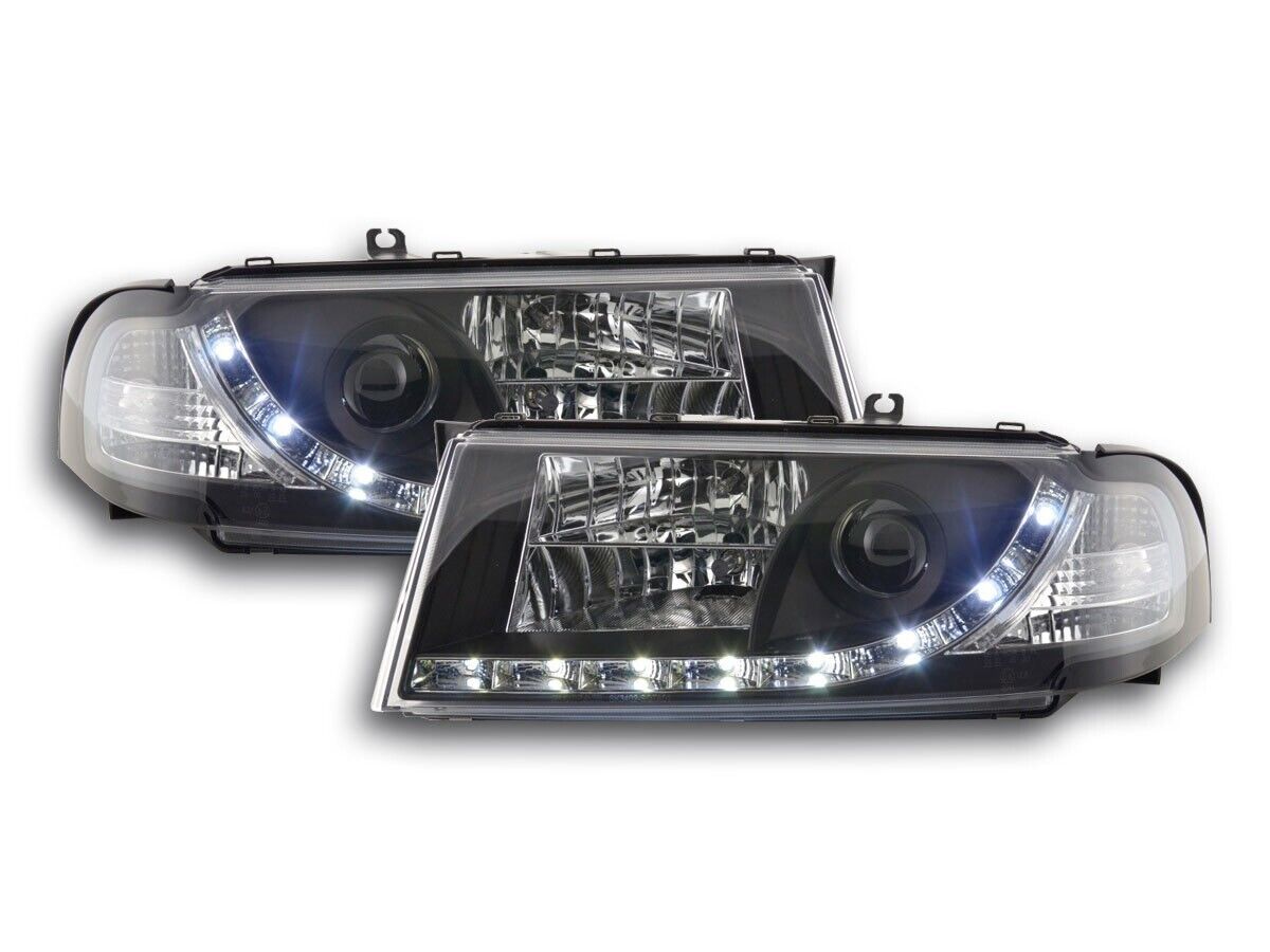 FK Pair LED DRL Lightbar Deluxe Headlights Skoda Octavia 1 MK1 1U 01-04 LHD