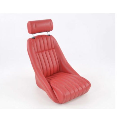 FK RED Classic Car Retro Kit Speedster Fixed Back Bucket Seats WITH Runners