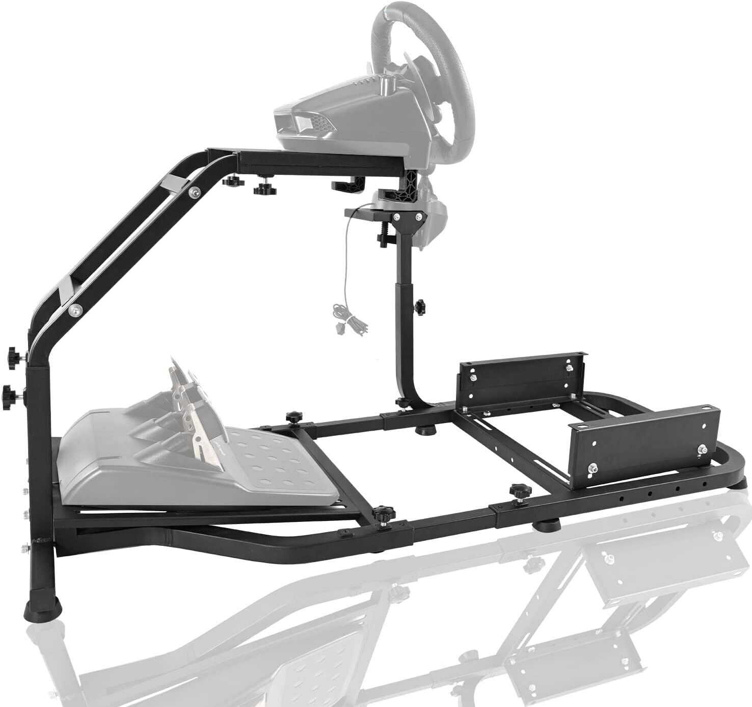 Driving Game Sim Racing Frame & Seat Rig Add Wheel Pedals Xbox PS PC C ...
