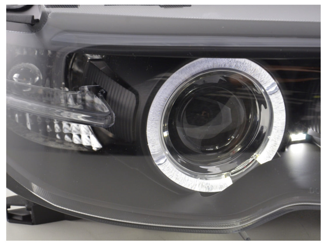 FK LED DRL Halo Angel Eye headlights BMW 3-Series E46 Coupe Cabrio 03-05 black