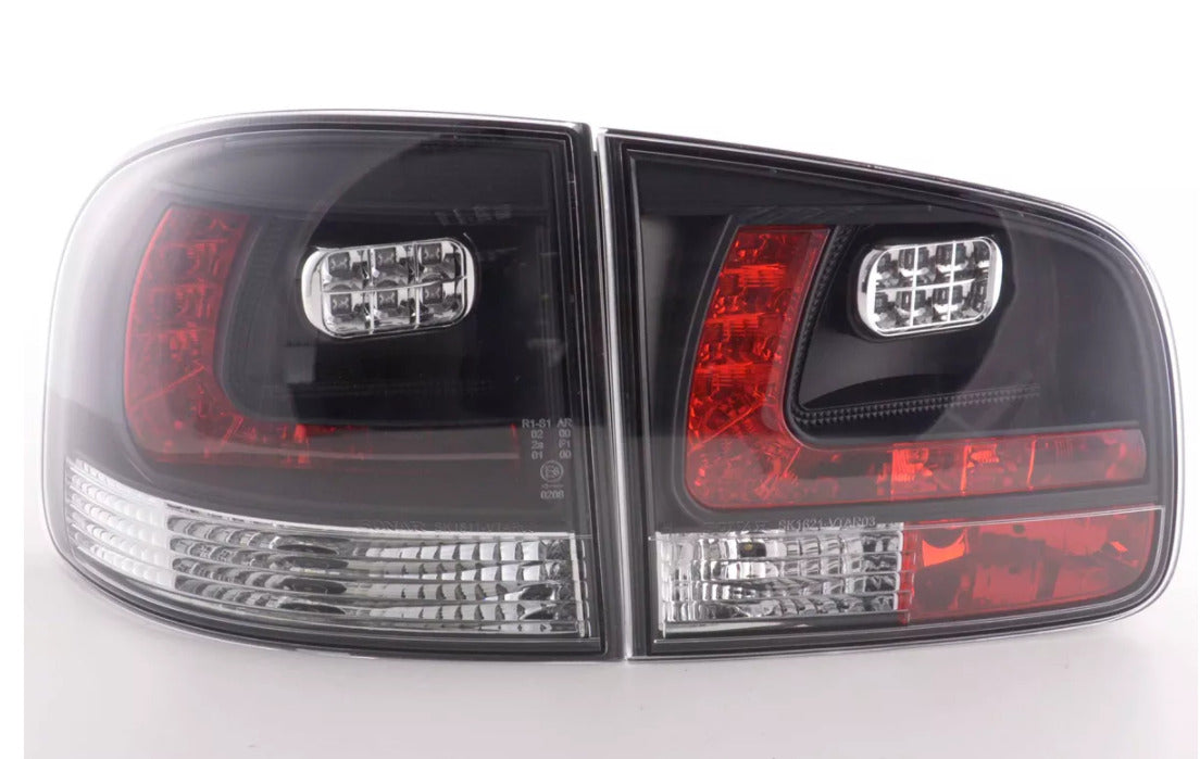 FK Pair LED DRL Rear Lights Lightbar VW Touareg 1 MK1 7L 03-09 black smoke LHD