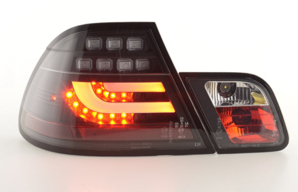 FK Pair Smoke BLACK LED REAR LIGHTS BMW E46 Coupe 03-07 red / black 330 320 LHD