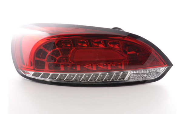 FK Pair LED Lightbar REAR LIGHTS Lightbar DRL VW Scirocco 3 MK3 13 08+ red clear