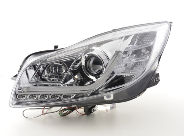 FK LED DRL Halo Lightbar S Projector Headlights Opel Vauxhall Insignia 08-13 LHD