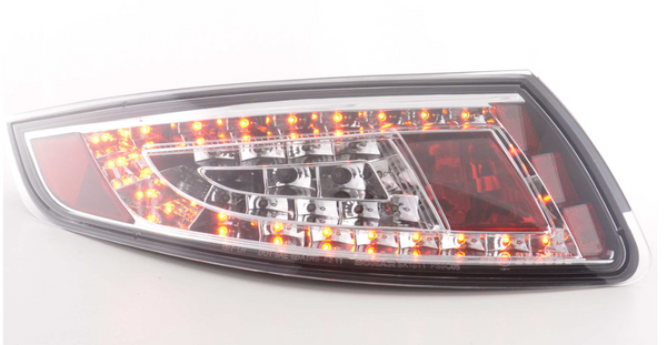 FK Pair LED DRL Lightbar Rear Lights Porsche 911 Tail Lamps 997 05-09 clear chrome LHD