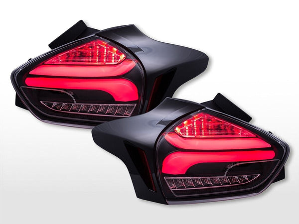 FK Pair LED DRL taillights rear lights Ford Focus 3 MK3 C346 15-18 ST RS LHD