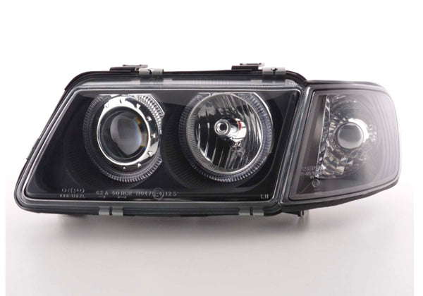 FK LED DRL Headlights Angel Eyes Halo Audi A3 8L 96-00 black S3 LHD & RHD