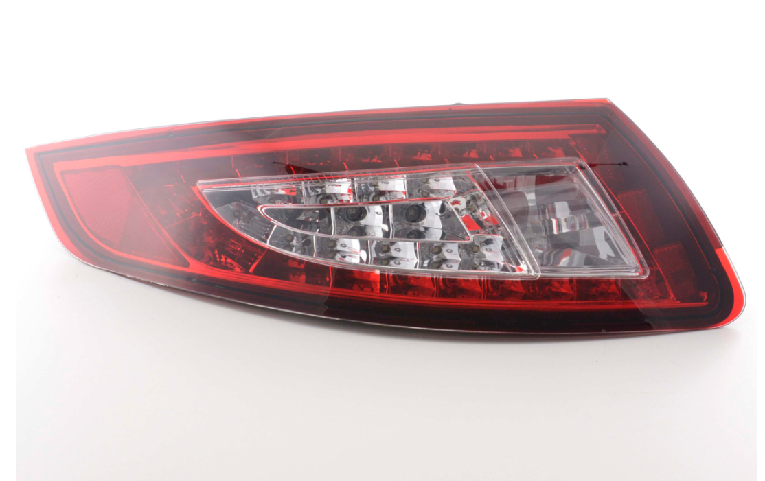 FK Pair LED DRL Ultra Rear Lights Porsche 911 type 997 05-09 red clear LHD GT