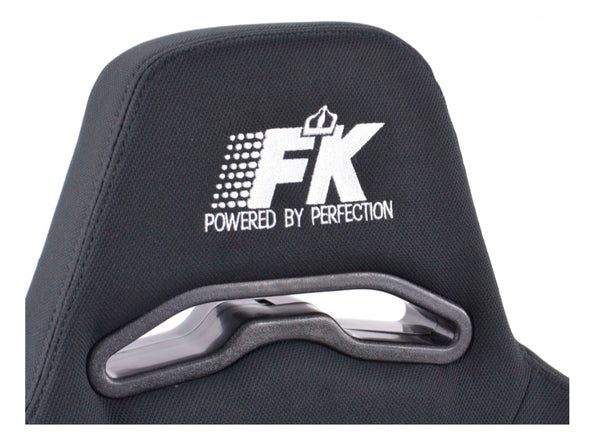 FK Universal Reclining HEATED Bucket Sports Seats Black Textile Heating Heater