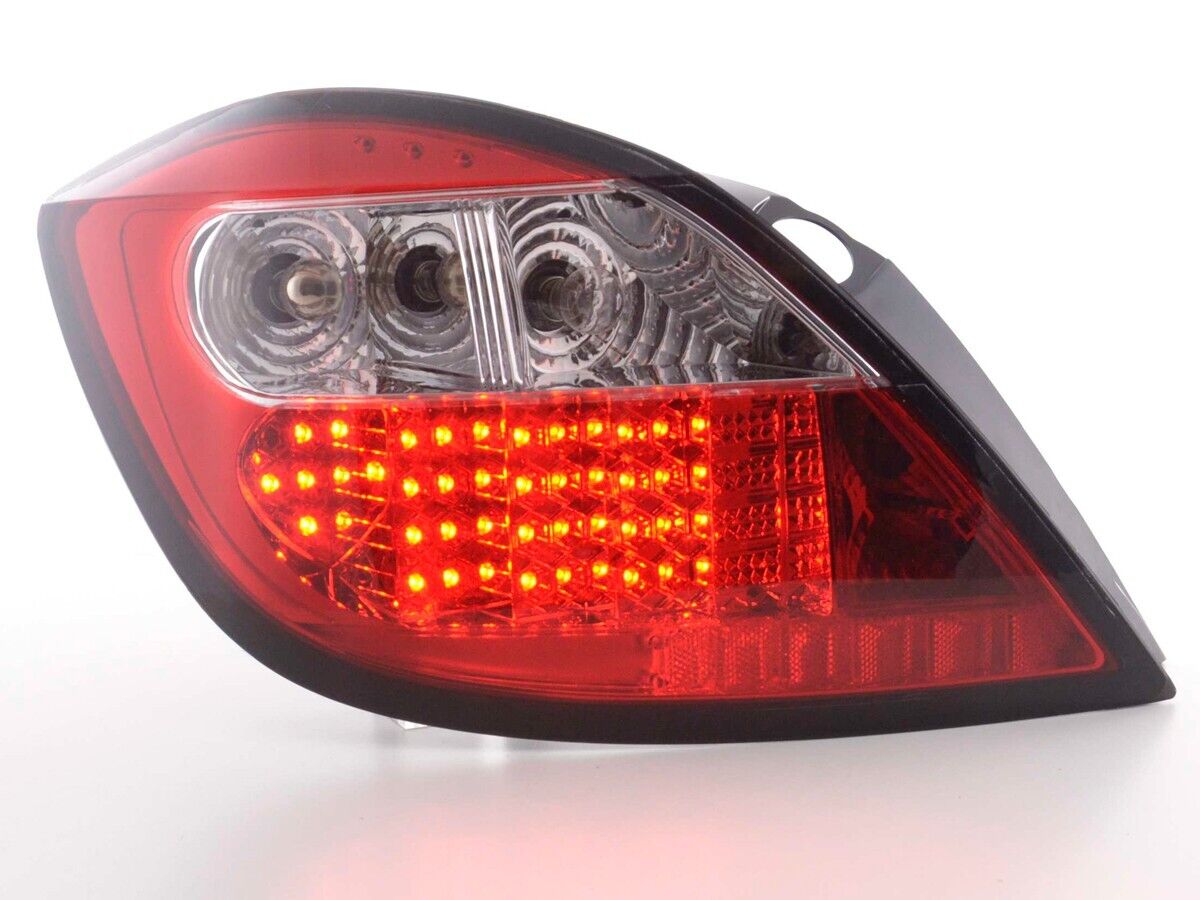 FK Pair LED Lightbar DRL Rear Lights Opel Vauxhall Astra H GTC 04+ red LHD