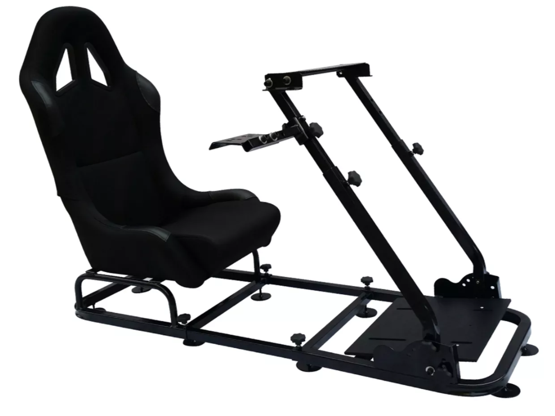 Fahrspiel Klappstuhl Sim Racing Sitz &amp; Rahmen Xbox PS PC Gaming Wheel Rig