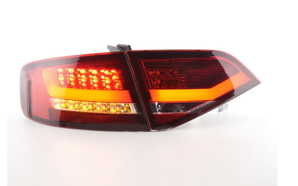 FK Pair LED REAR LIGHTS Lightbar DRL Audi A4 B8 8K Saloon 07-11 red S4 S-Line