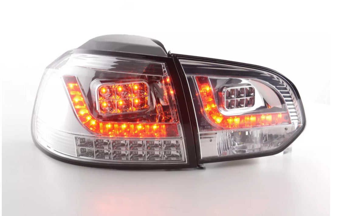 FK Pair VW GOLF MK6 6 08-12 1K LED REAR LIGHTS Lightbar Tail Lamps RHD