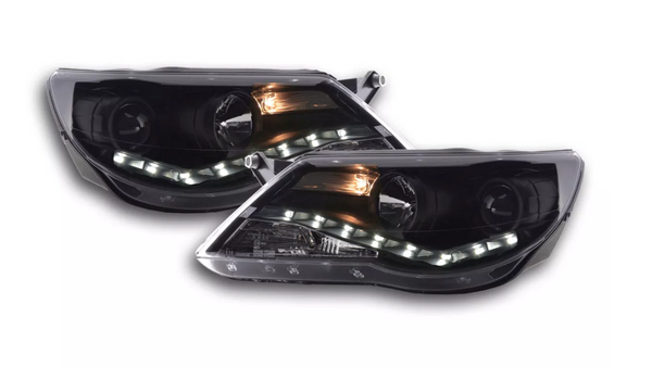 FK Paar LED DRL Lightbar Halo-Scheinwerfer VW Tiguan 07-11 Black Edition 5N LHD