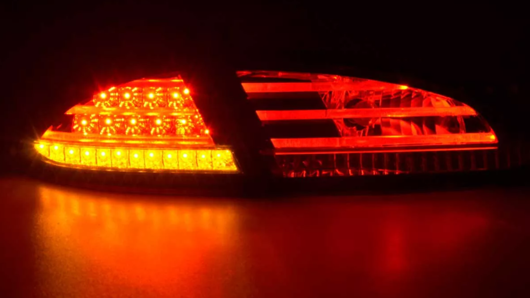 FK Pair LED Rear Lights Lightbar Seat Leon 2 MK2 1P 05-09 Red Clear LHD