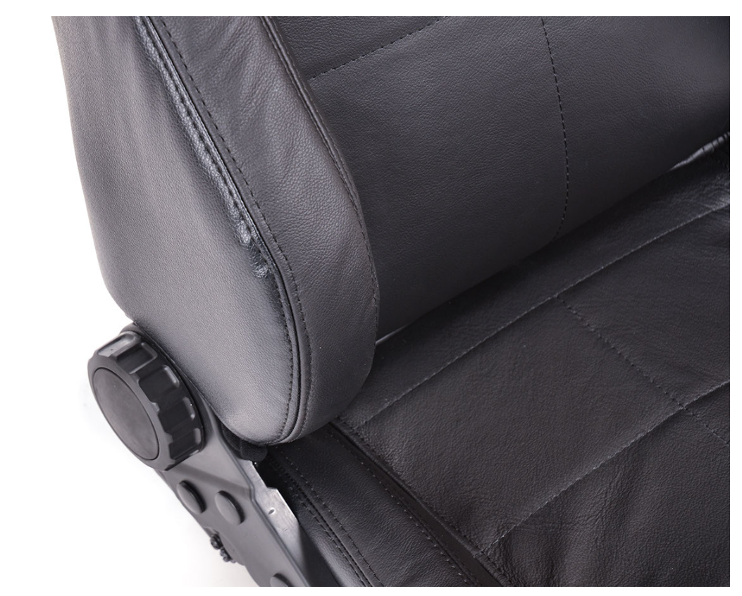 FK Universal Reclining Bucket Sports Seats - Black Square Edition inc slides