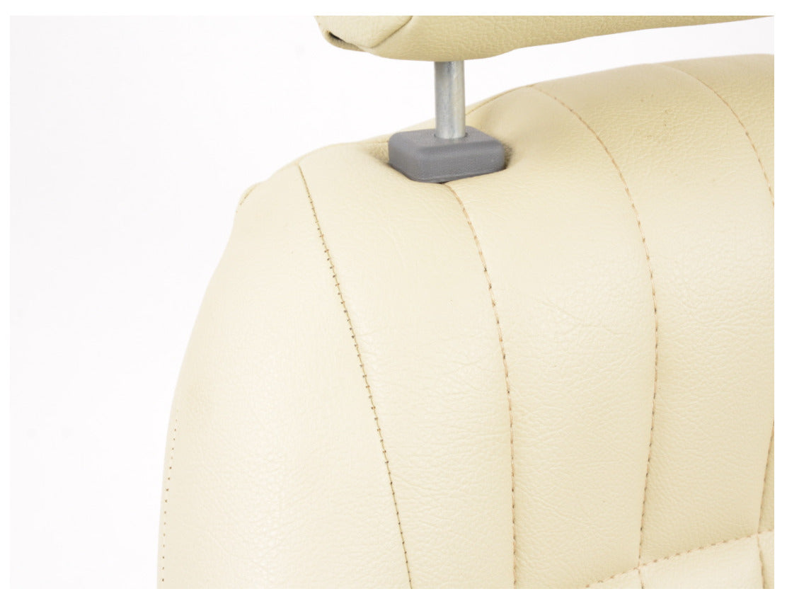 FK Cream Ivory Classic Car Retro Speedster Sports Car Fixed Back Bucket Seats