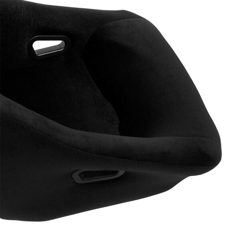 AUTOSTYLE x1 Single Universal Single Sports Bucket Seat BLACK fixed back runners