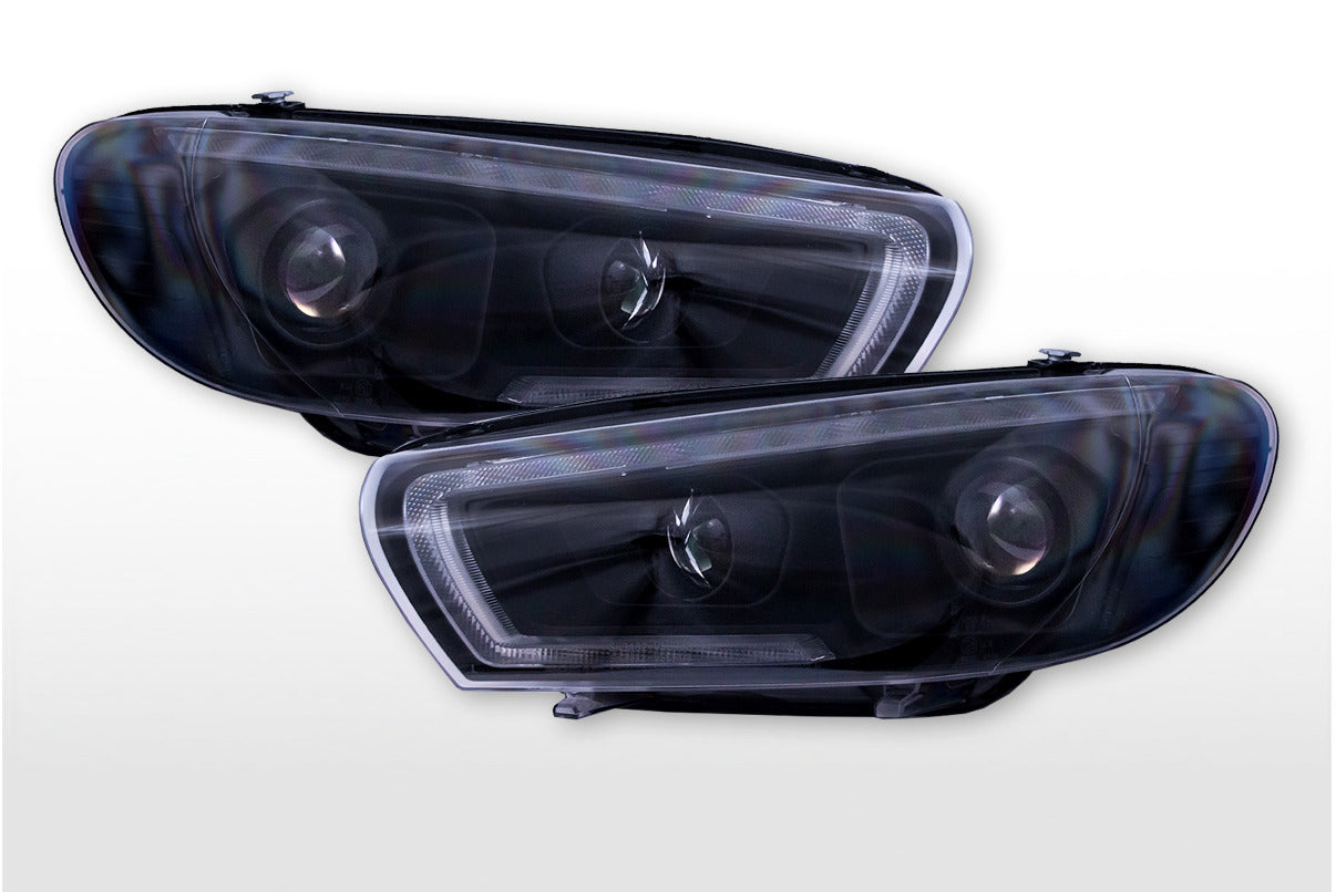 FK Pair XENON Lightbar DRL Headlights VW Scirocco 3 BJ MK3 15-17 Facelift LHD