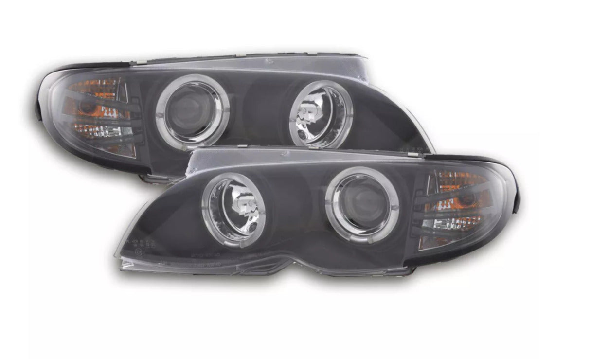 FK Pair LED DRL Halo Ring headlights BMW 3-Series E46 Saloon Touring 02-05 LHD