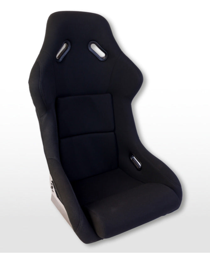 FK Pair of Universal Motorsport Racing Sports Bucket Seats Fixed Back Black