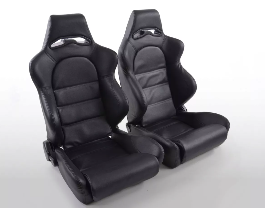 FK Universal Plegable Reclinable Cubo SPORTS Asientos - Motorsport Negro Edición