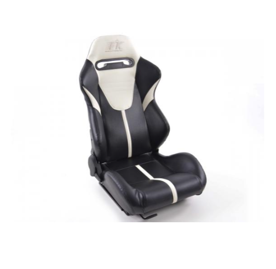 FK Universal Recline Fold Bucket Seats - Motorsport Black White Edition