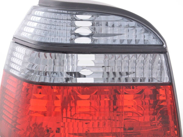 FK Pair Rear Lights VW Golf 3 MK3 1HXO 92-97 black red crystal inc harnesses LHD