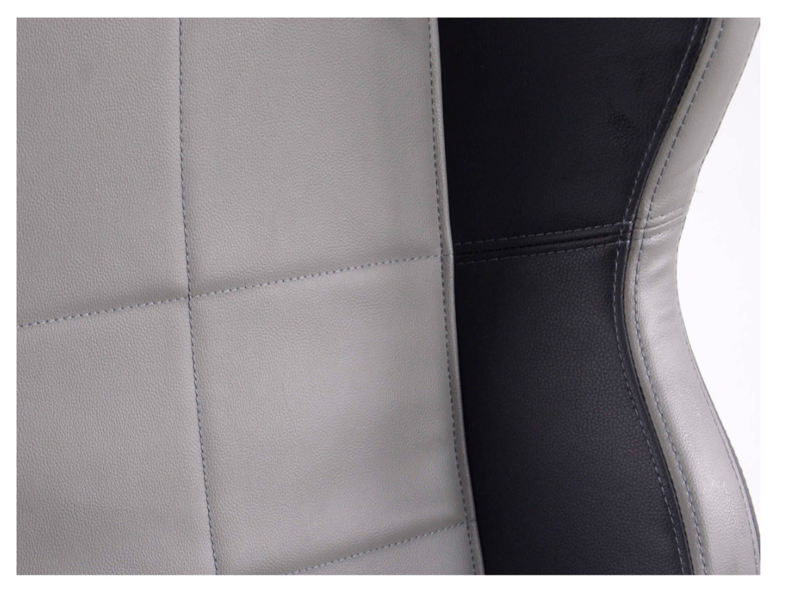 FK Executive Bucket Seat Office Swivel Gamer Chair - Motorsport Grey & Black Ed