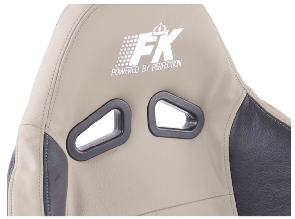 FK Universal Reclining Bucket Sports Seats - Grey & Black Edition