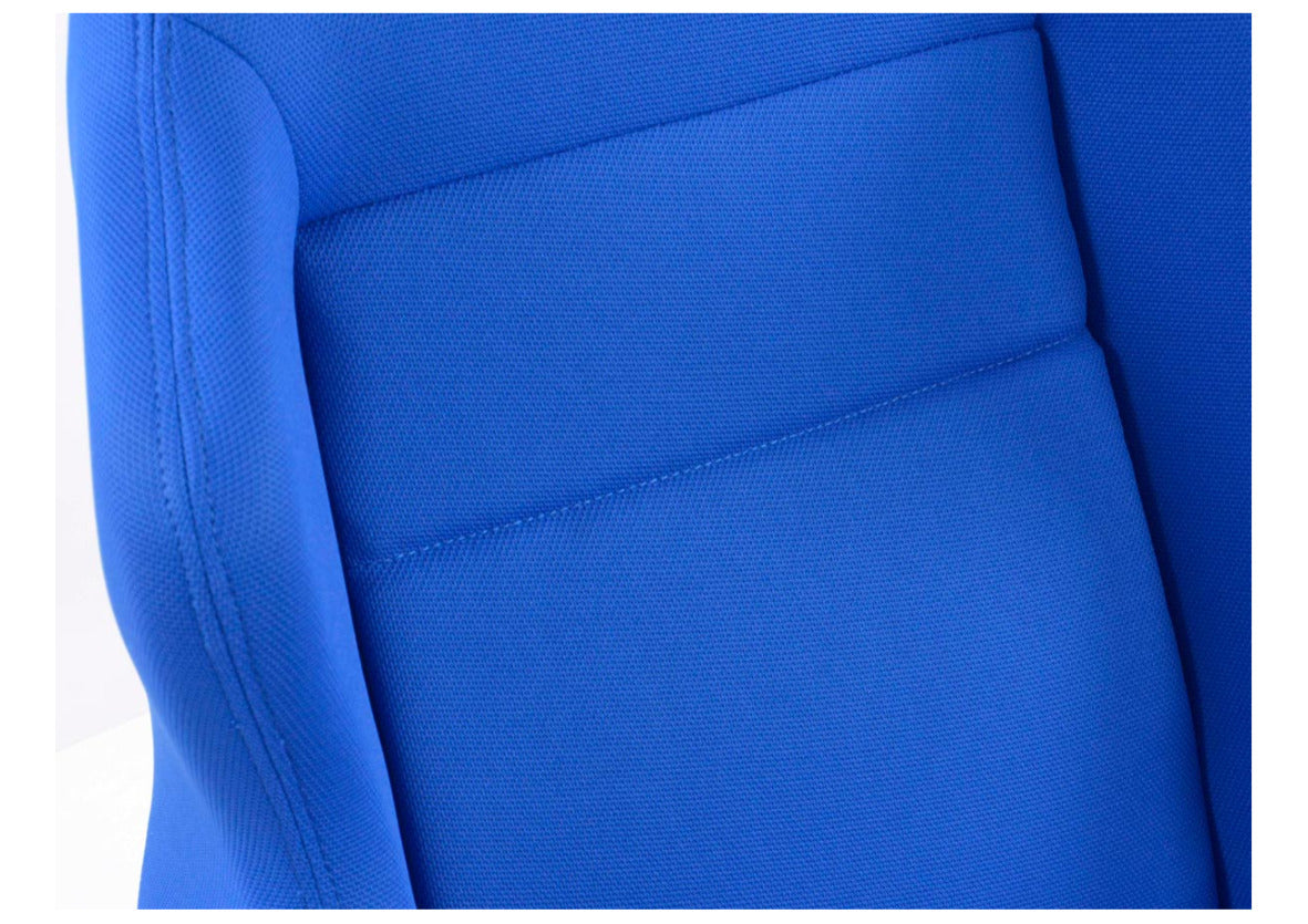 FK Pair Universal Reclining Bucket Sports Seats Blue Textile Motorsport