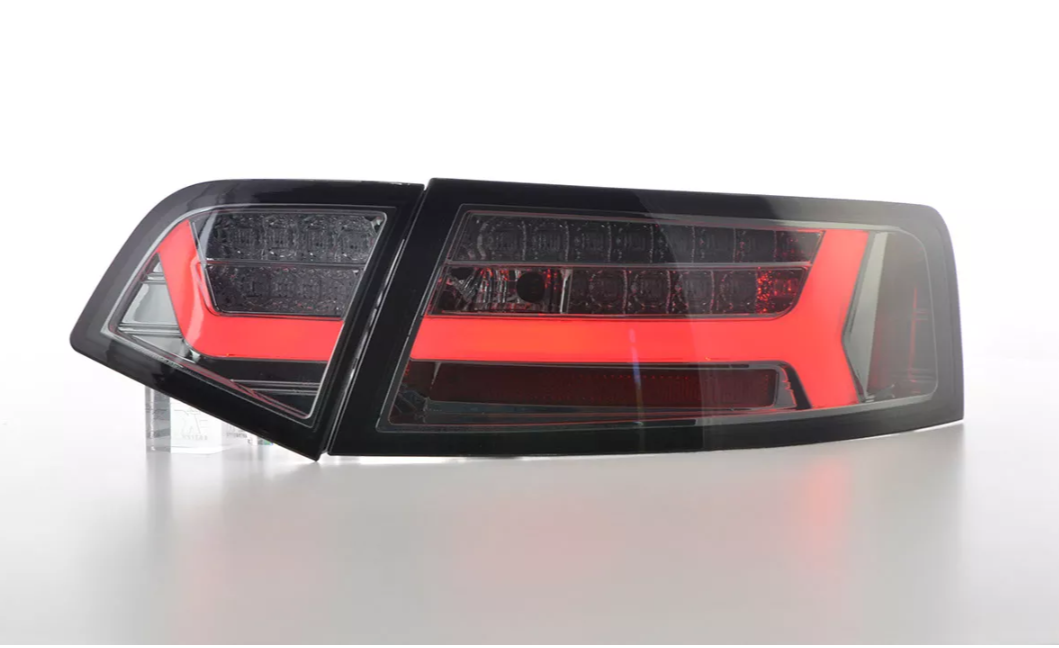 FK Pair LED REAR Lightbar LIGHTS Audi A6 4F saloon S6 C6 08-11 smoke Seq animat