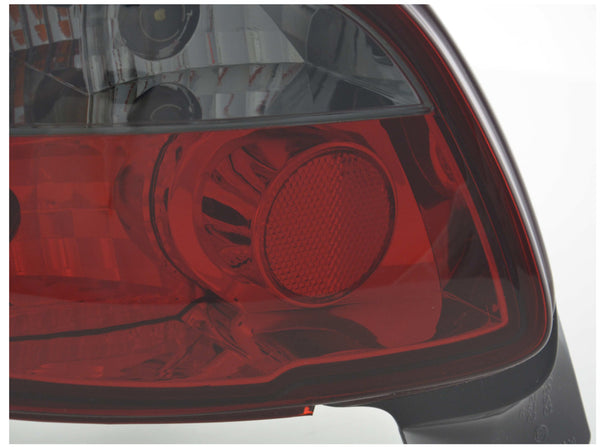 FK Pair Tail Lamps Rear Lights Peugeot 206 2 MK2 98-05 black & red LHD