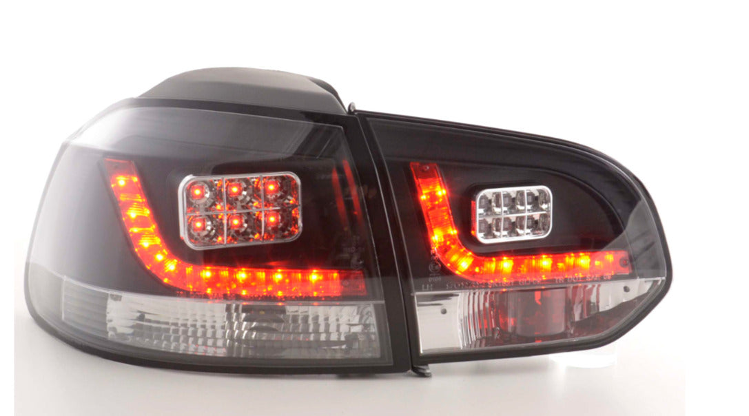 FK Pair VW GOLF MK6 MK 6 08-12 1K LED REAR LIGHTS LAMPS TAIL BLACK LHD GTI