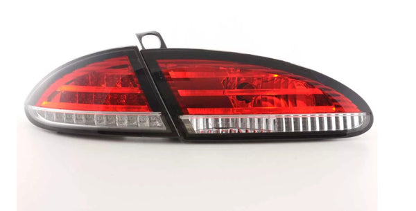 FK Pair LED Rear Lights Lightbar Seat Leon 2 MK2 1P 05-09 Red Clear LHD